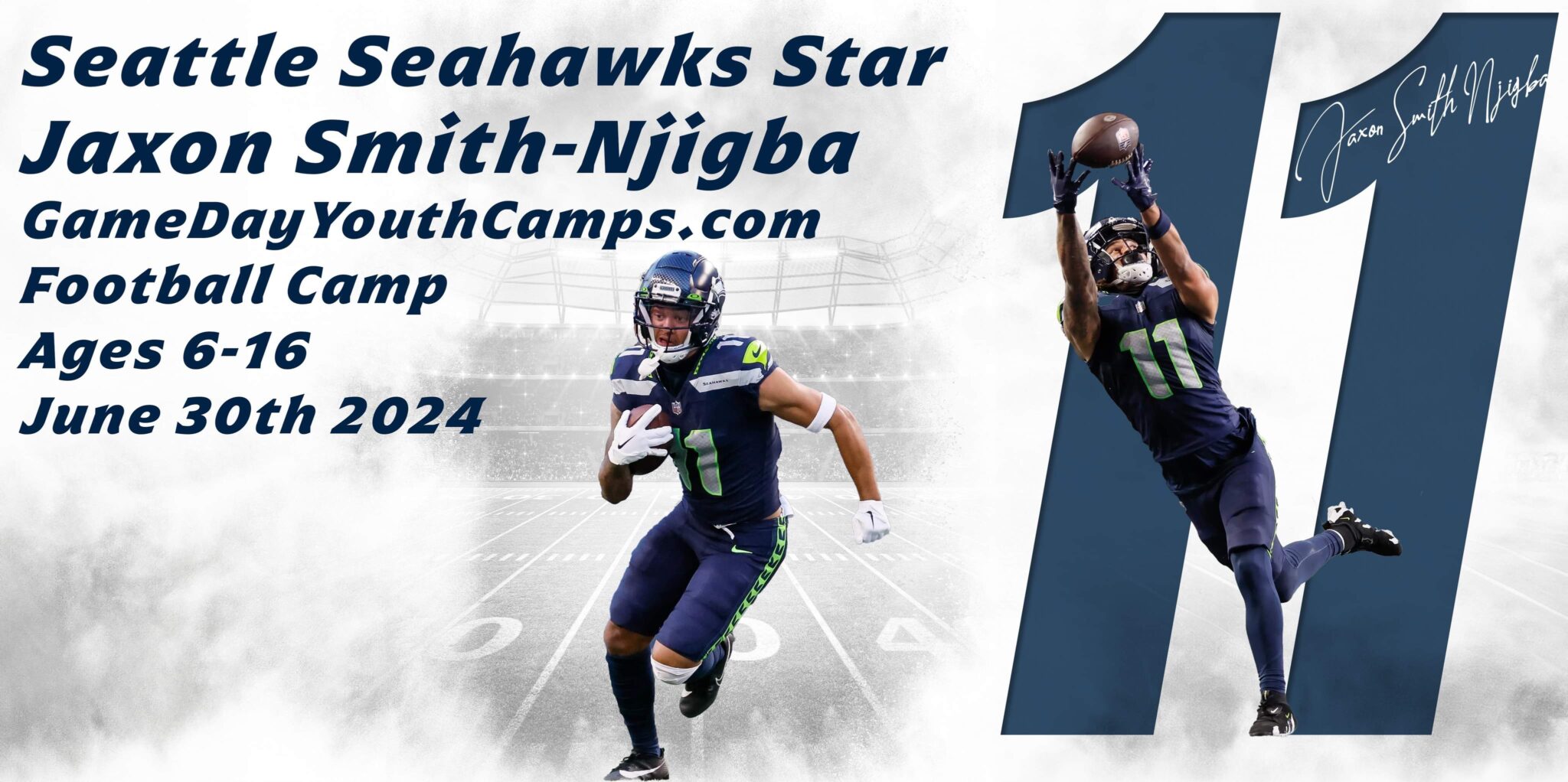 Jaxon SmithNjigba Camp Gameday Youth Camps